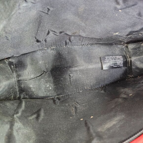 Victoria's Secret "Just Add Lipstick" Black Makeup Bag With Red & Pink Accents - Picture 3 of 3